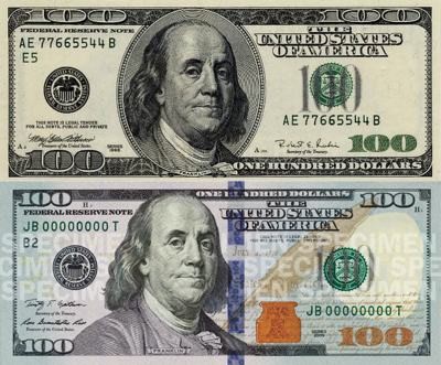 100 US Dollar Geldschein